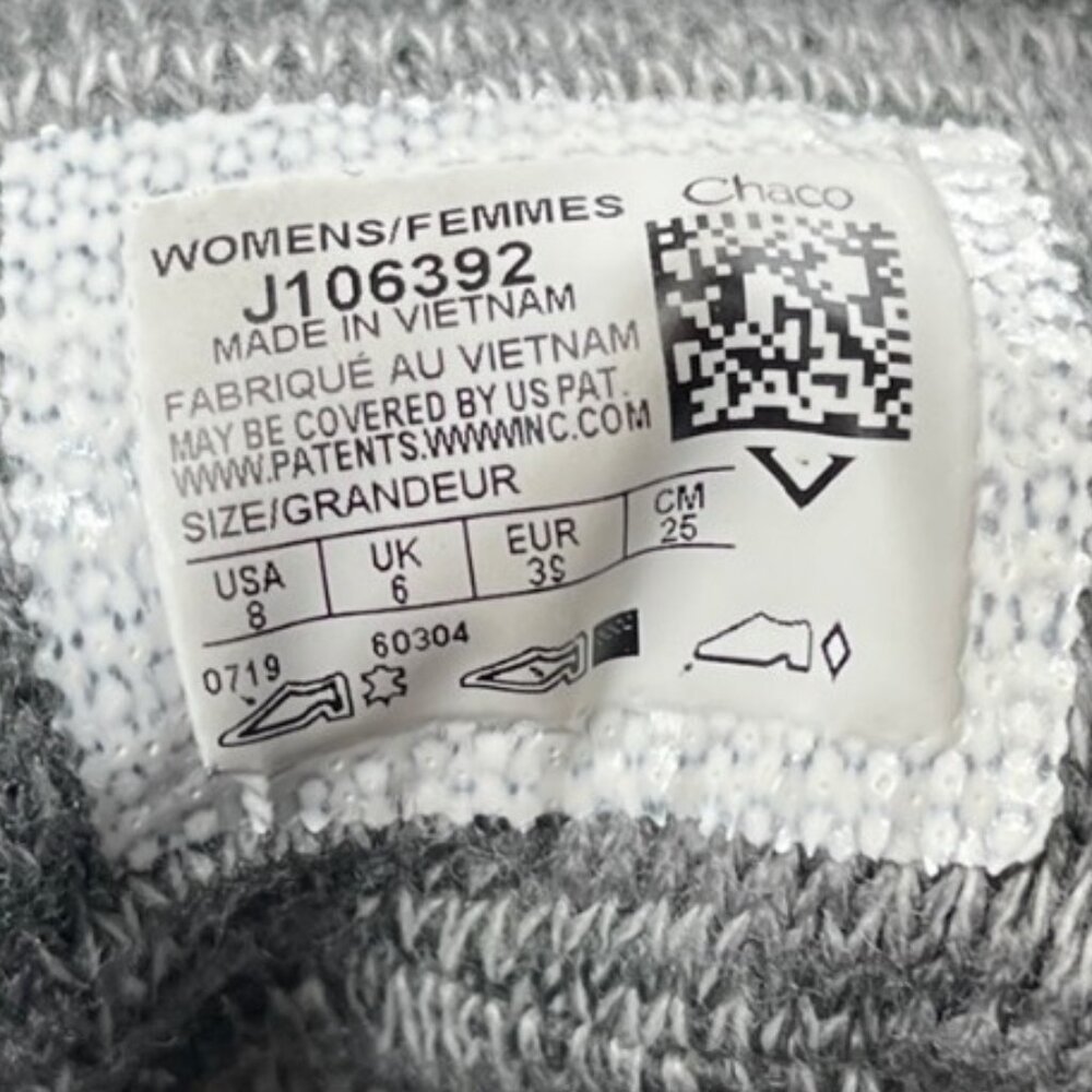 Chaco Women's Gray Waterproof Leather Ankle Boots Wool Collar Size 8 Outdoor - Picture 15 of 16